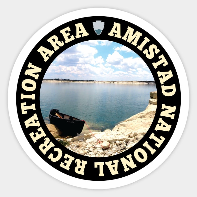 Amistad National Recreation Area circle Sticker by nylebuss